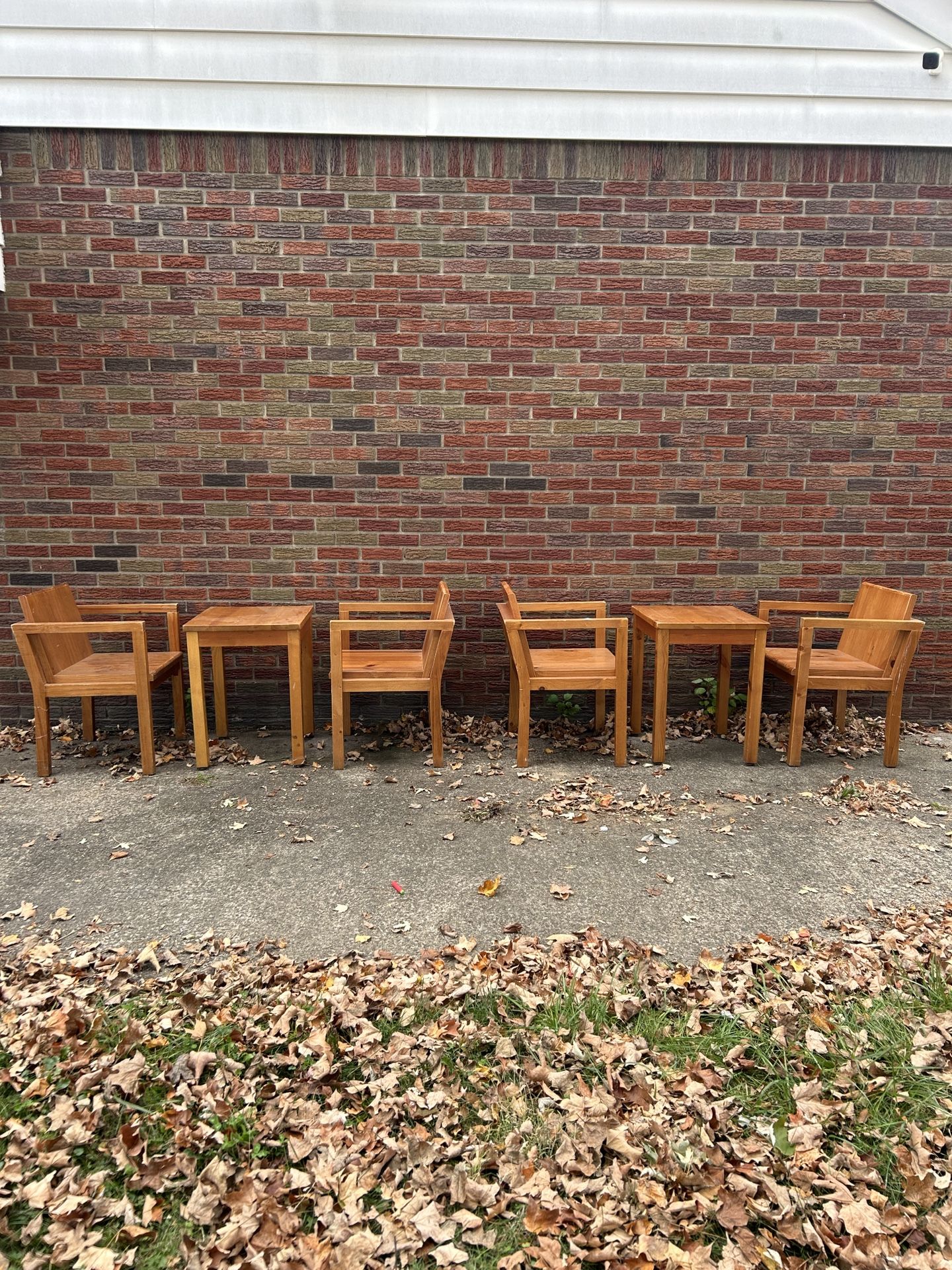 Solid Wood Table And Chairs