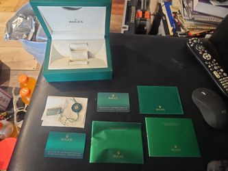 Rolex box/booklets tags and cards