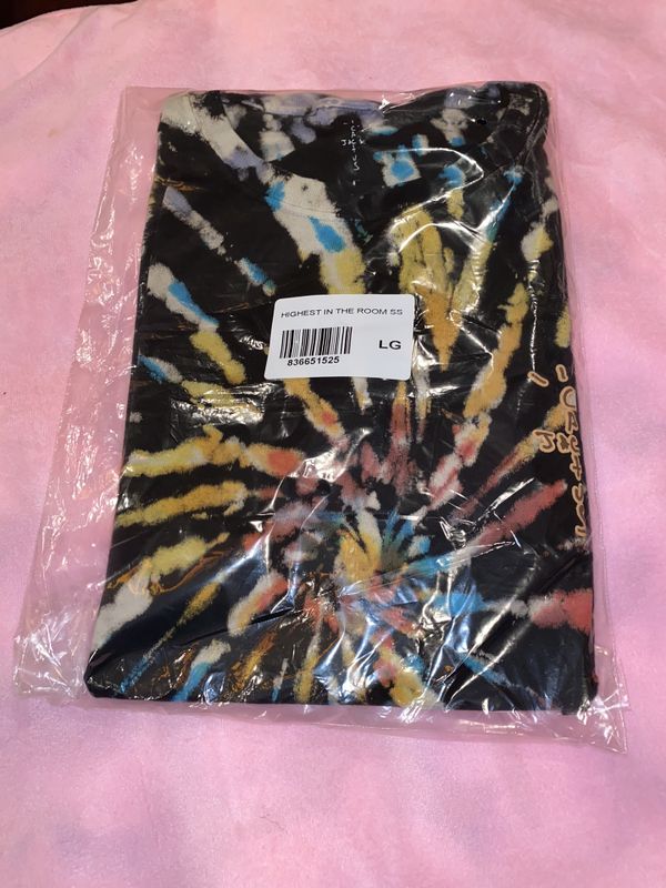 Travis Scott Cactus Jack Highest in the room tie dye t ...