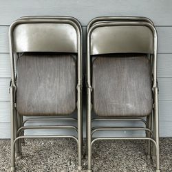  Vintage 60’s 70’s Samsonite Metal Folding Chairs