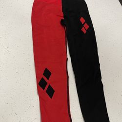 Harley Quinn Adult Size Large Legging Pants Halloween Costume 