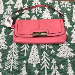 Coach Rose Wrist Purse With Credit Card Sleeves