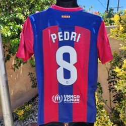 Barcelona Home Pedri Soccer Jersey 23 24