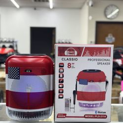 8” Bluetooth Speaker - American Flag Design