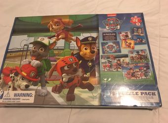 Cardinal Paw Patrol Puzzle Pack, 8 Puzzles **BRAND NEW**