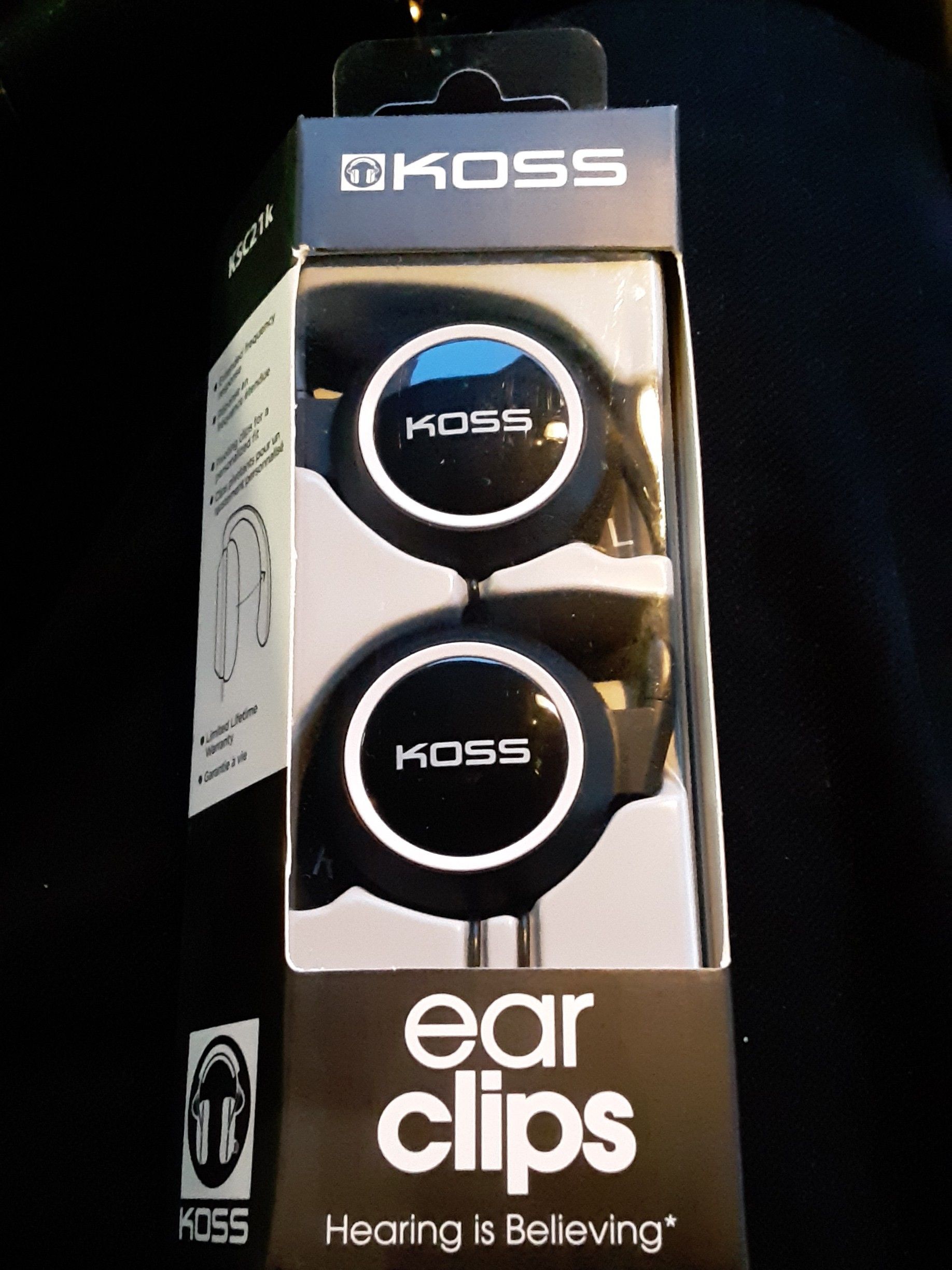 NEW! ear clip-on stereo headphones