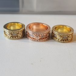 BEAUTIFUL SPINING WHEEL PUZZLE RING 