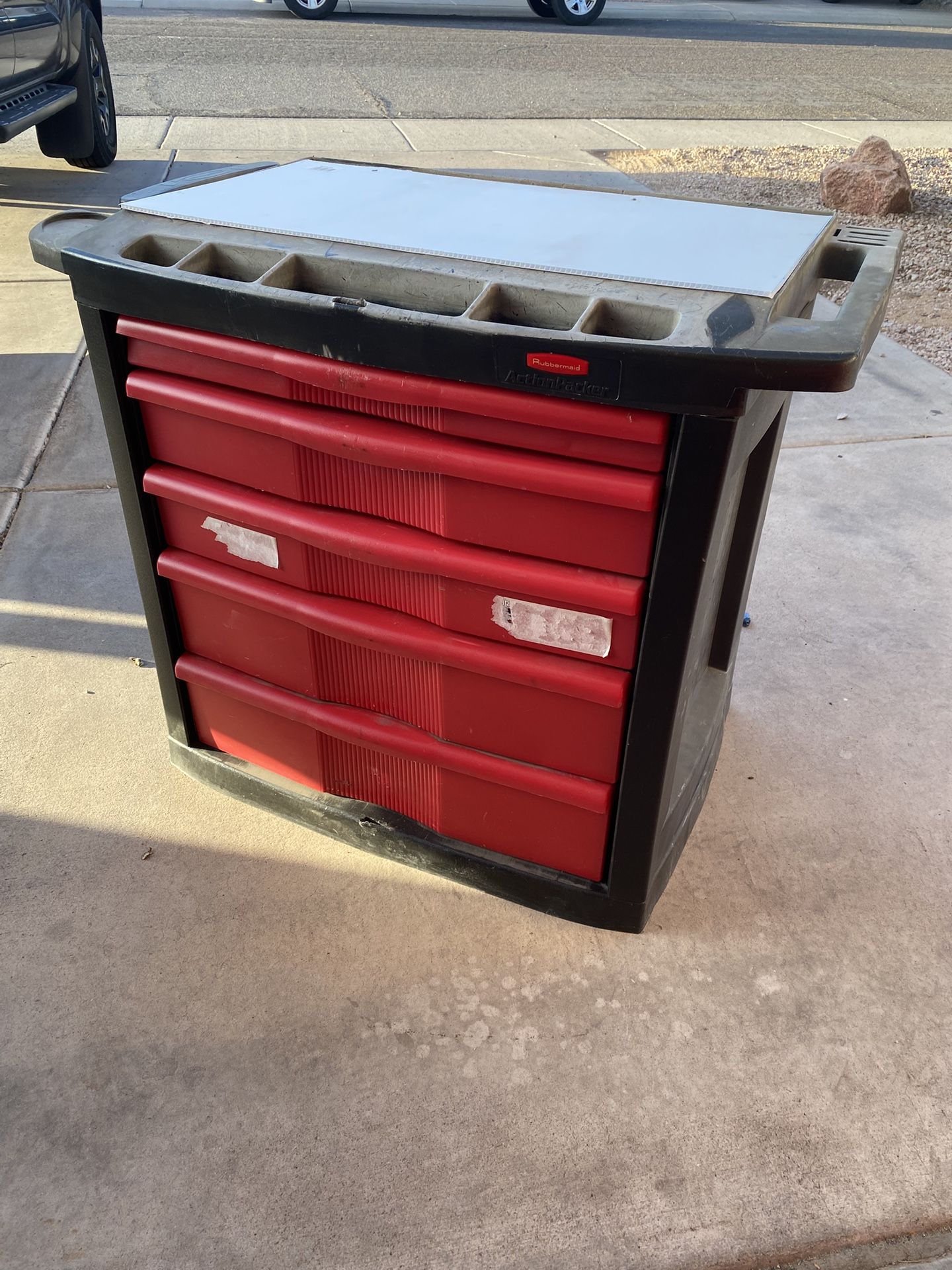 Red Tool Box 31”H 27”W 20”D For Sale