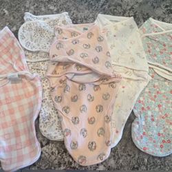 Baby Girl Swaddles Size 0-3 Months 