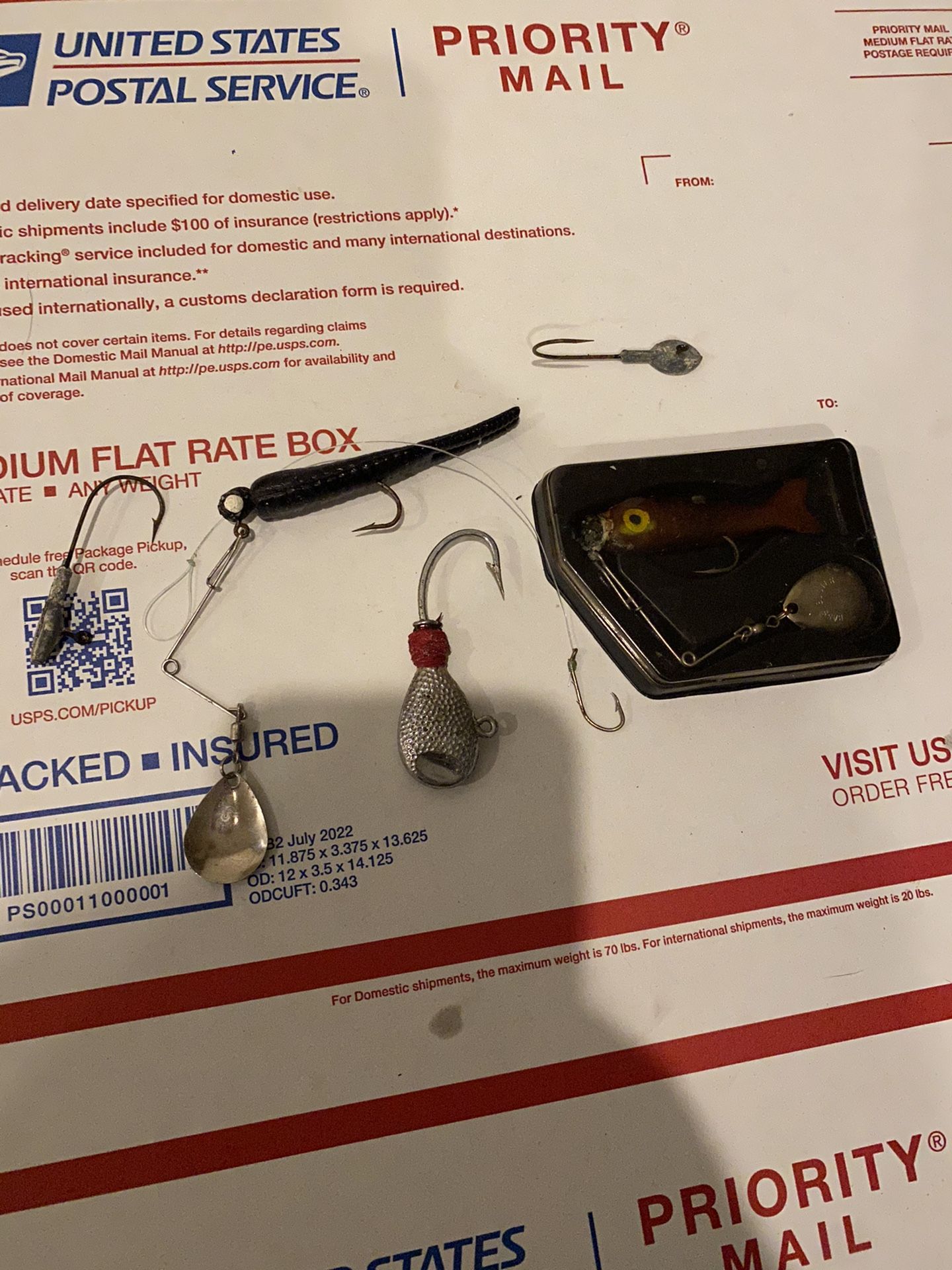 Fishing Hooks & Bait (6 Pieces ) Free Local Delivery Available