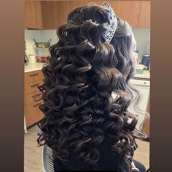 Curling 🥌 Iron.peinados.