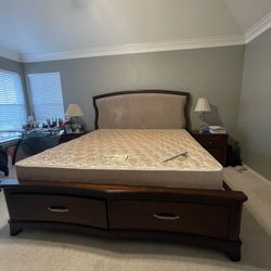 King Size Solid Wood Bed Frame