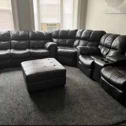 Leather Sectional Must Go !!! 