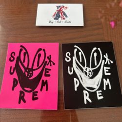 Supreme Smile Graffiti Pink Sticker