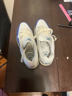 Nike Air Max Sneakers White and Blue