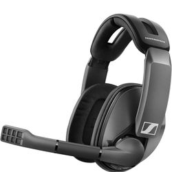 Open Box Sennheiser GSP 370 Over-Ear Wireless Gaming Headset, Low-Latency Bluetooth, Noise-Cancelling Mic, Flip-to-Mute, Audio Presets - PC, Mac, Wind