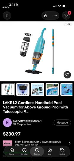 LVKE Pool Vacuum Cleaner