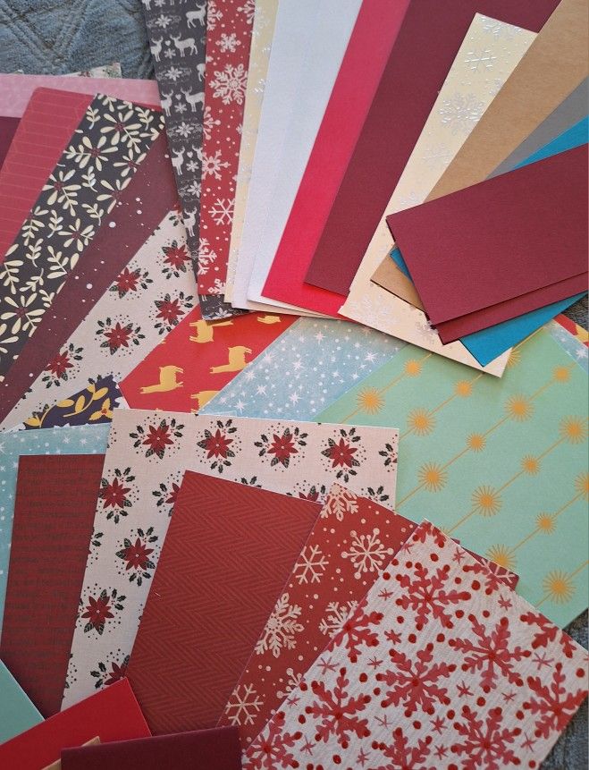 Huge Christmas Card And Scrapbooking Lot