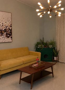 Mid century couch and coffee table