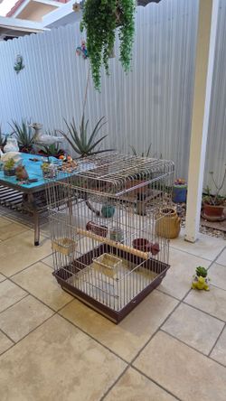 Jaula Brown De Hierro Fuerte Para Aves En Exelentes