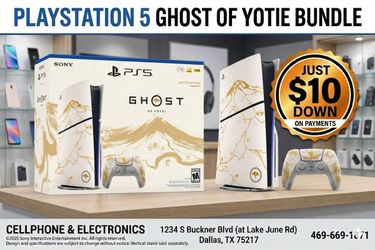 PlayStation 5 Ghost of yotie brand new bundle - On Payments With Just $10 Down 🤩 (No Credit Needed ✅ Hurry Up)