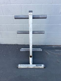 Body Solid 6-Post Olympic Weight Tree and Bar Holder… Home Gym Fitness…. $50 Price is Firm!!!!