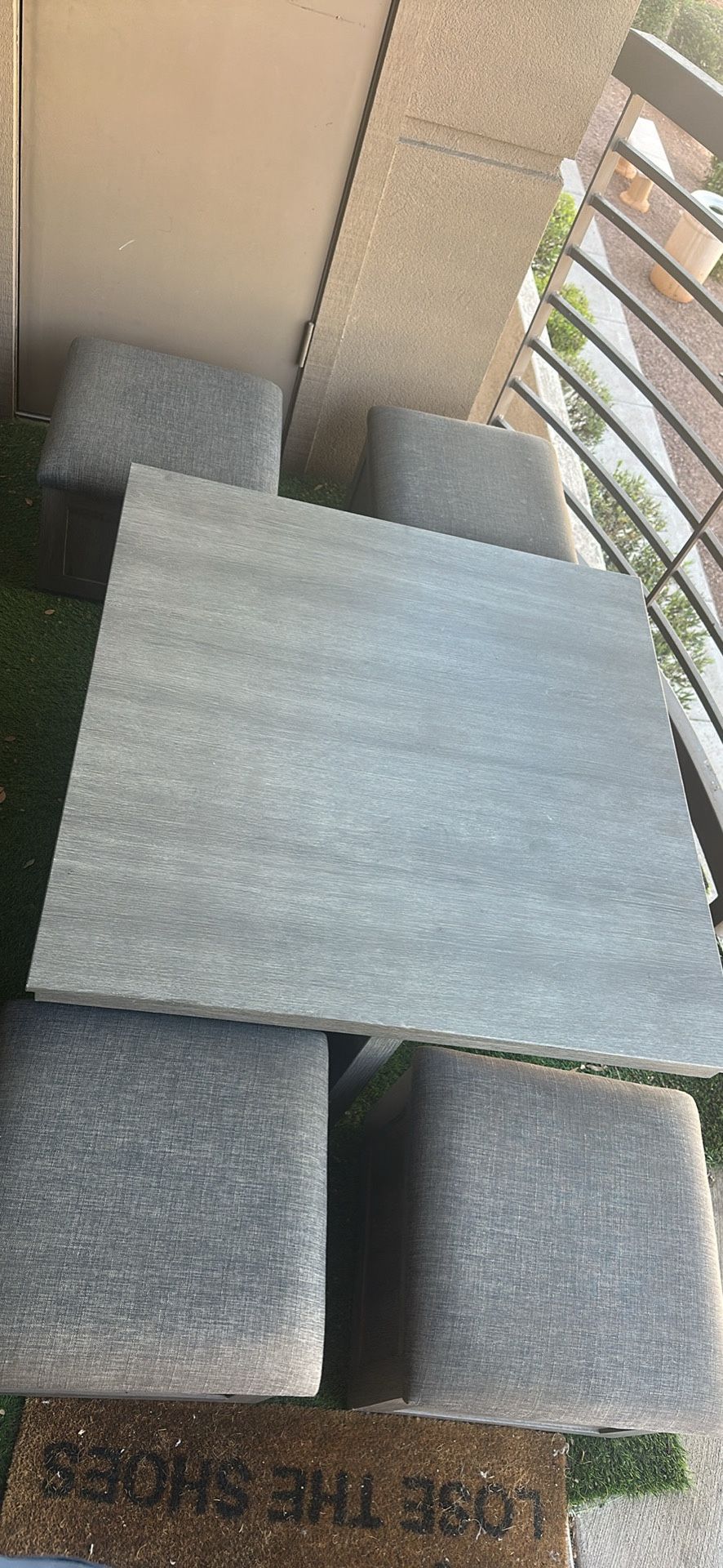 Grey Coffee Table With Storage
