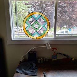 Large Stained Glass Window Hanger