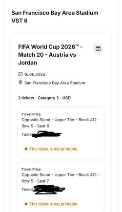 FIFA World Cup tickets