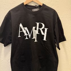Black Amiri Luxury Streetwear Tee – Men’s Size L 