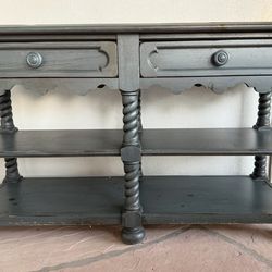 Yorkshire Market by Broyhill, Farmhouse Console - Blue / Green