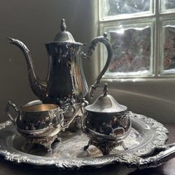 Vintage Silver Plated Tea Set