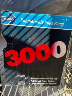 Brand new jobsco submersible bilge pump complete set exclusive quadruple lip, seal NT Lock pump design, large base release buttons