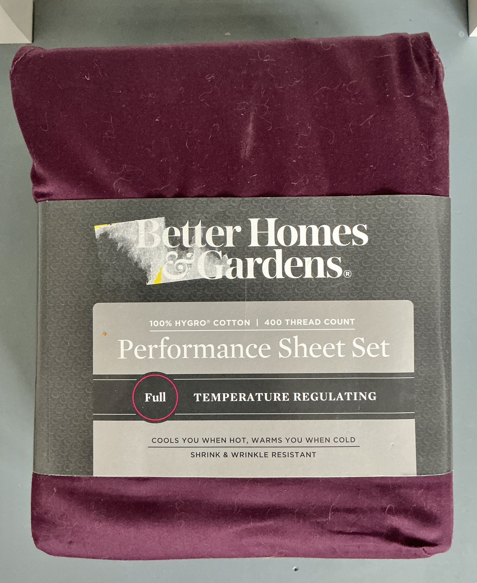 Better Homes & Gardens Performance Sheet Set - FULL 100% Hygro cotton