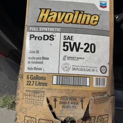 Motor oil 6 Gallons 2 boxes