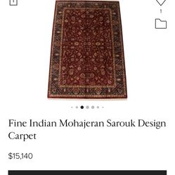 14x11 Indian Handwoven Wool Rug