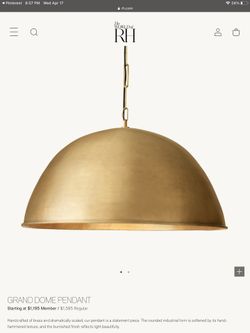 RH Dome Pendant Light