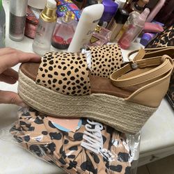 Cheetah Wedges & Bathing Suite 