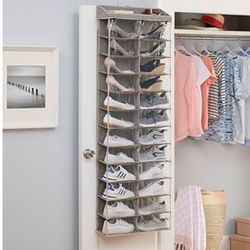 26  Shelves Shoes Organizer Closet Door Hanging