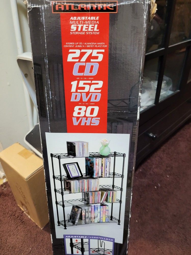 Atlantic Adjustable Multi Media Steel Storage System