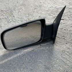  1995–2005 GMC Safari / Chevy Astro Driver Side Manual Side View Mirror Black OEM Used