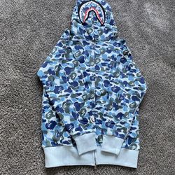 blue bape hoodie 