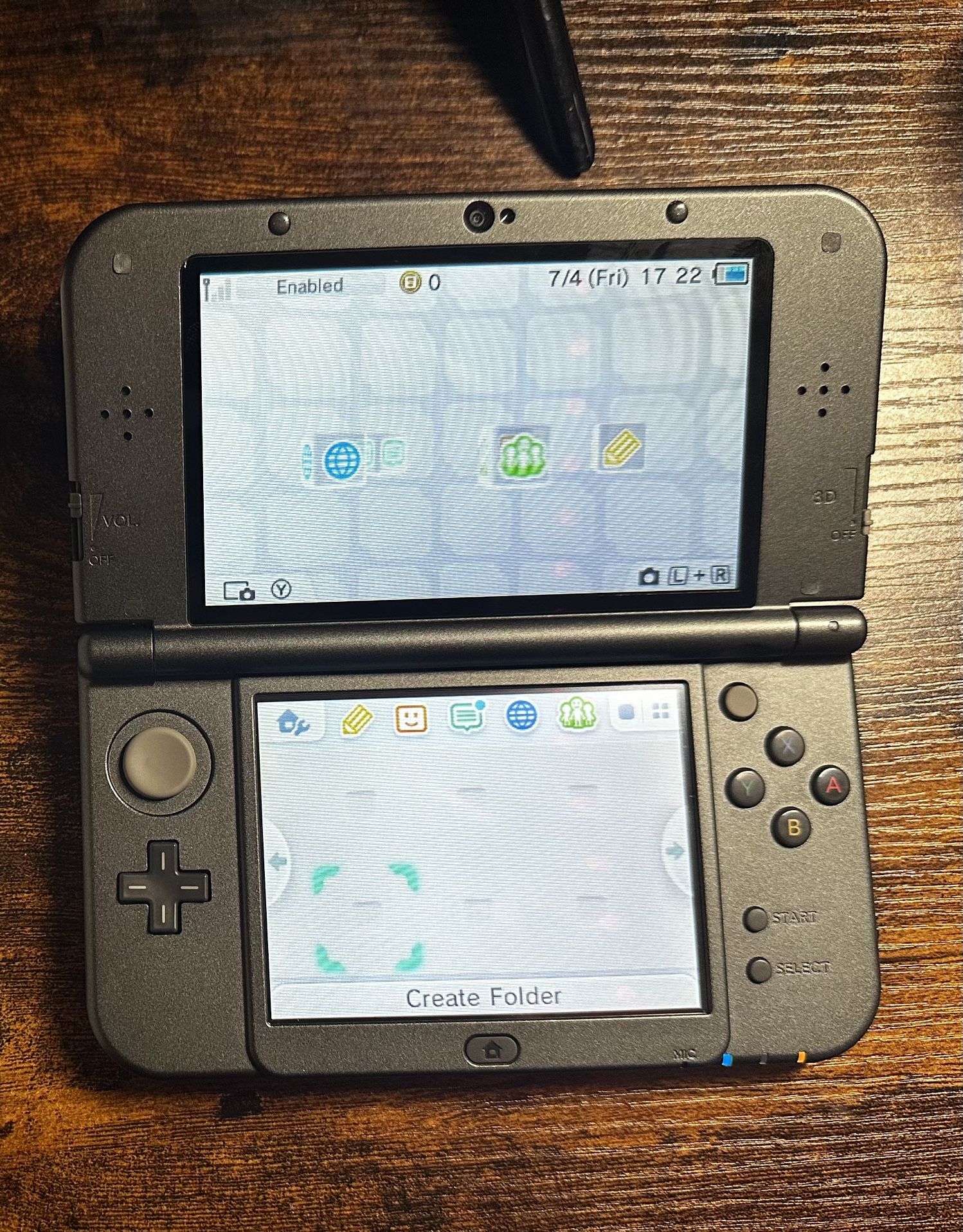 Modded “New” 3ds XL/LL Gray With IPS Top Screen