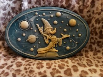 Disney Fantasia Sorcerer Mickey Space/Planet Decorative Plaque Wall Art