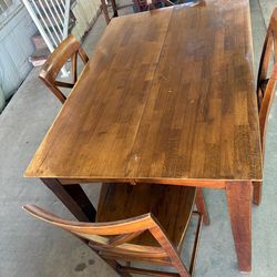 Comedor de madera 4 sillas