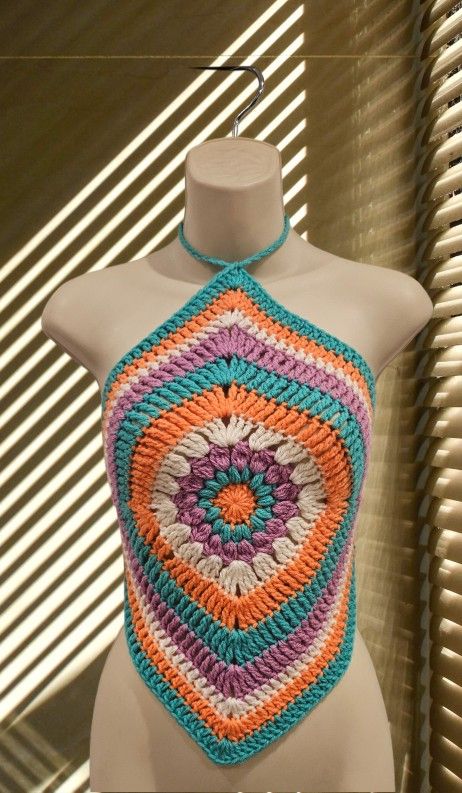 Handmade Crochet Halter Top 