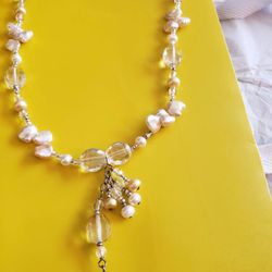 Pearls And Silver Necklace