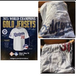 LA Dodgers Gold Jersey SGA Giveaway 5/13/26, XL, #30 Dave Roberts