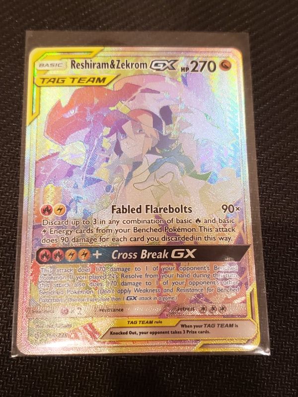 Hyper Rare Rainbow Reshiram & Zekrom GX for Sale in Rowland Heights, CA