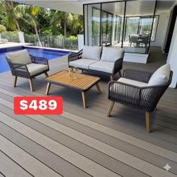 New inbox patio set (we finance and deliver)($54 down, (90 day no interest no credit check payment